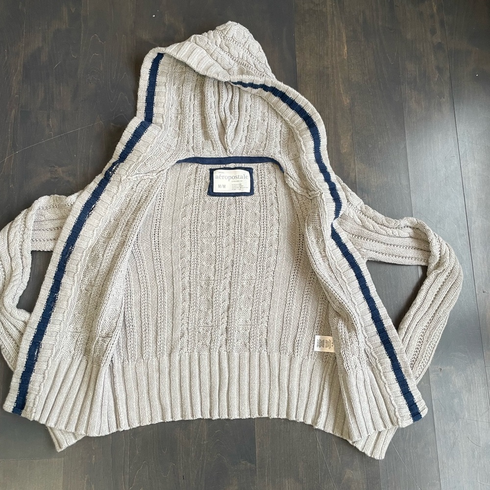 Y2K Aeropostale Women's Cable Knit Sweater size medium - Picture 5 of 12
